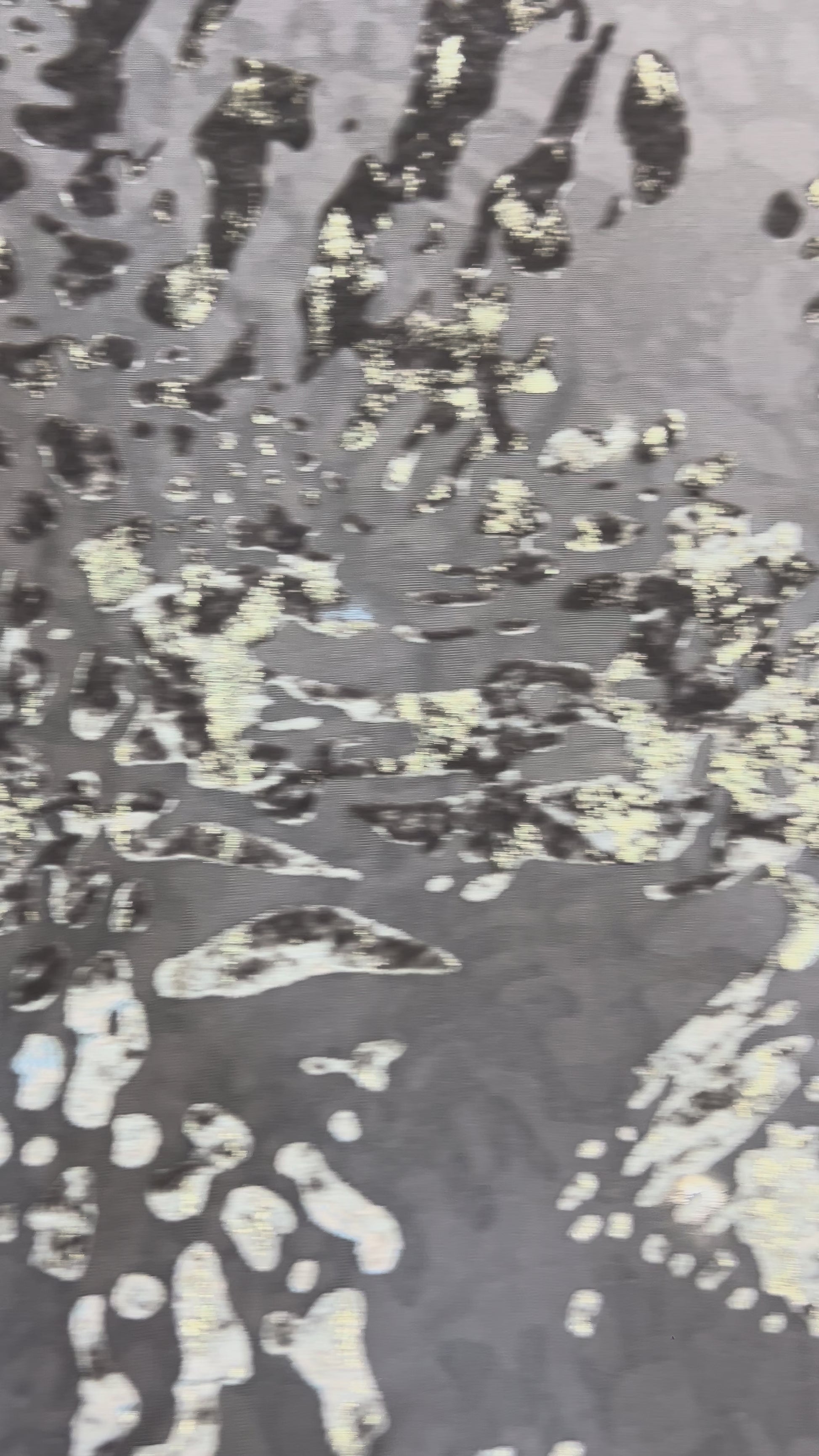 Olive Burnout with silver foil