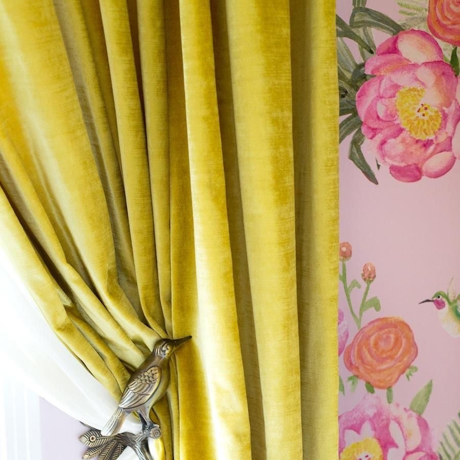 Yellow Curtains Set of 2